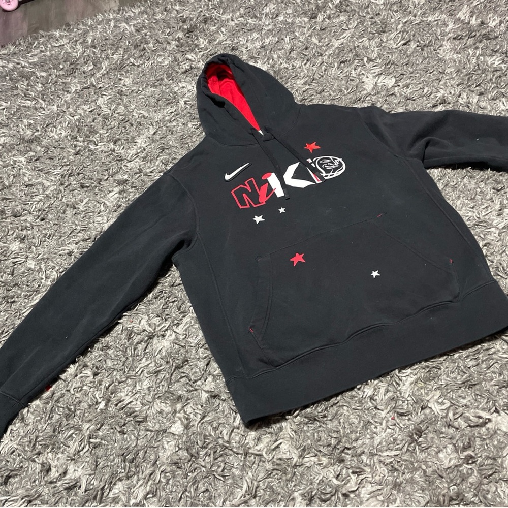 Nike NSW Club Stories Hoodie Black DO6176-010 Men Sz small